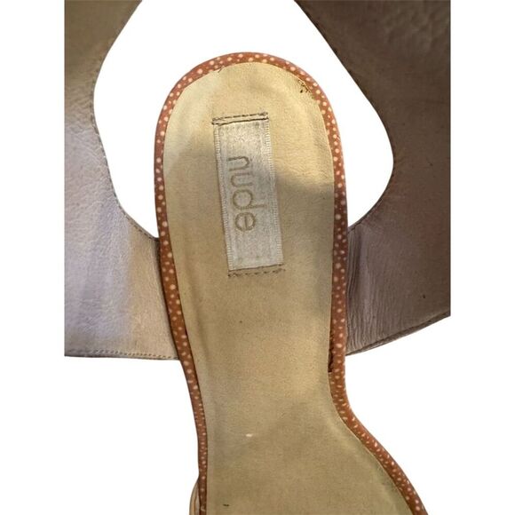 Anthropologie nude Women's Strappy Sandals Size 7.5 - Picture 8 of 9